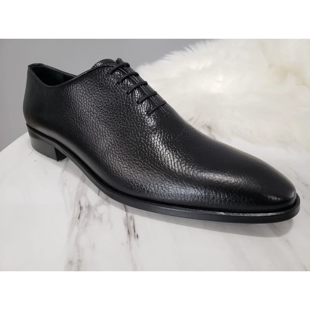 NEW NO BOX SZ 10 VELLAPAIS NEWARK WHOLECUT OXFORD SHOES MENS BLACK DRESS LOAFERS